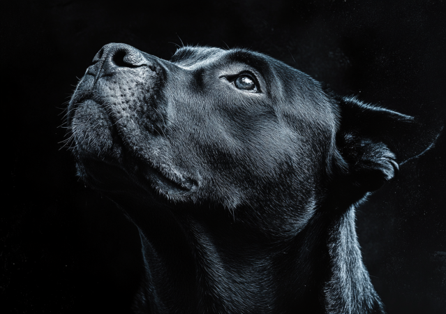 Cane Corso en la Bruma