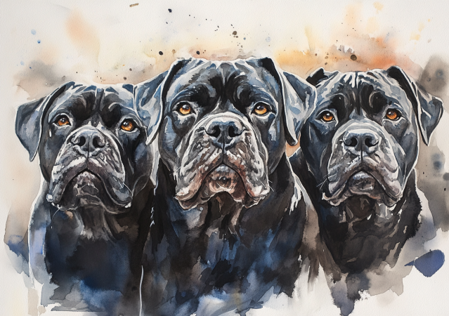 Cuadro Cane Corso Tinta